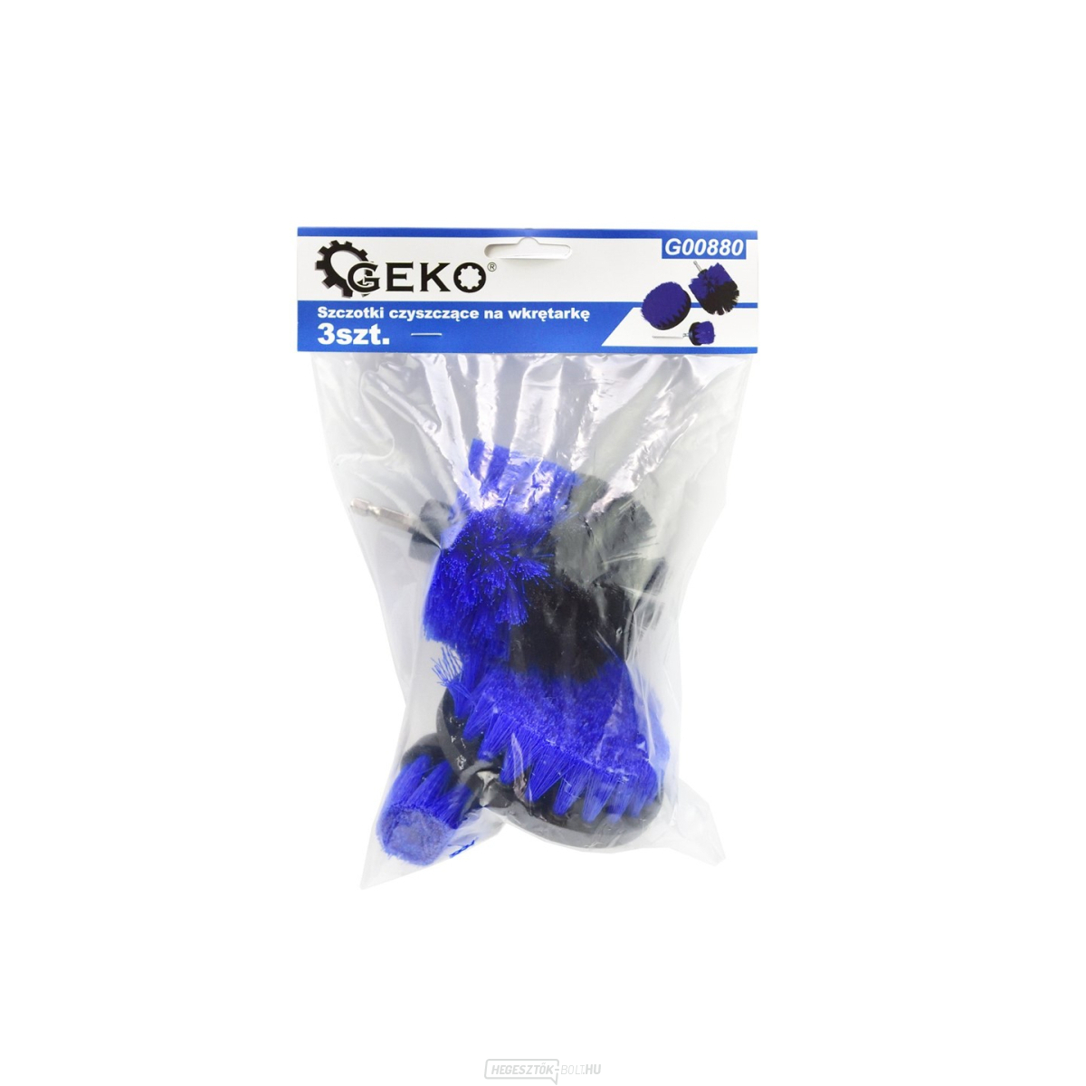 Ecsetkészlet 3 db, 1/4" GEKO rögzítés