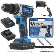 Fúró/csavarhúzó ütőfunkcióval 21V 2x 2ah akkumulátor GEKO Fúró/csavarhúzó ütőfunkcióval 21V 2x 2ah akkumulátor GEKO náhled