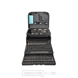 Fúró- és fúrókészlet 300 db, fa/fém/beton, GEKO Fúró- és fúrókészlet 300 db, fa/fém/beton, GEKO gallery main image