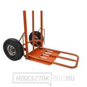 Kézi teherautó-talicska, teherbírás 250kg 400x300mm, narancssárga GEKO náhled