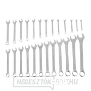 Szatén színű csillag-villáskulcsok 6-32 mm, 25 db, CRV/lapos kiszerelés/(4) Előnézet 