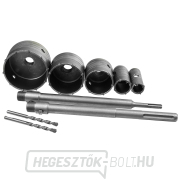 9 részes kőzetvágó készlet (30, 40, 65, 80, 100 mm + 2 adapter) (4) Előnézet 