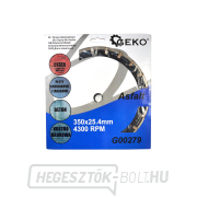 Korongátmérő 350x25,4 mm aszfalt GEKO (10) Előnézet 