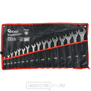 Nyitottvégű csavarkulcs készlet 16 db GEKO, 1/4 Nyitottvégű csavarkulcs készlet 16 db GEKO, 1/4