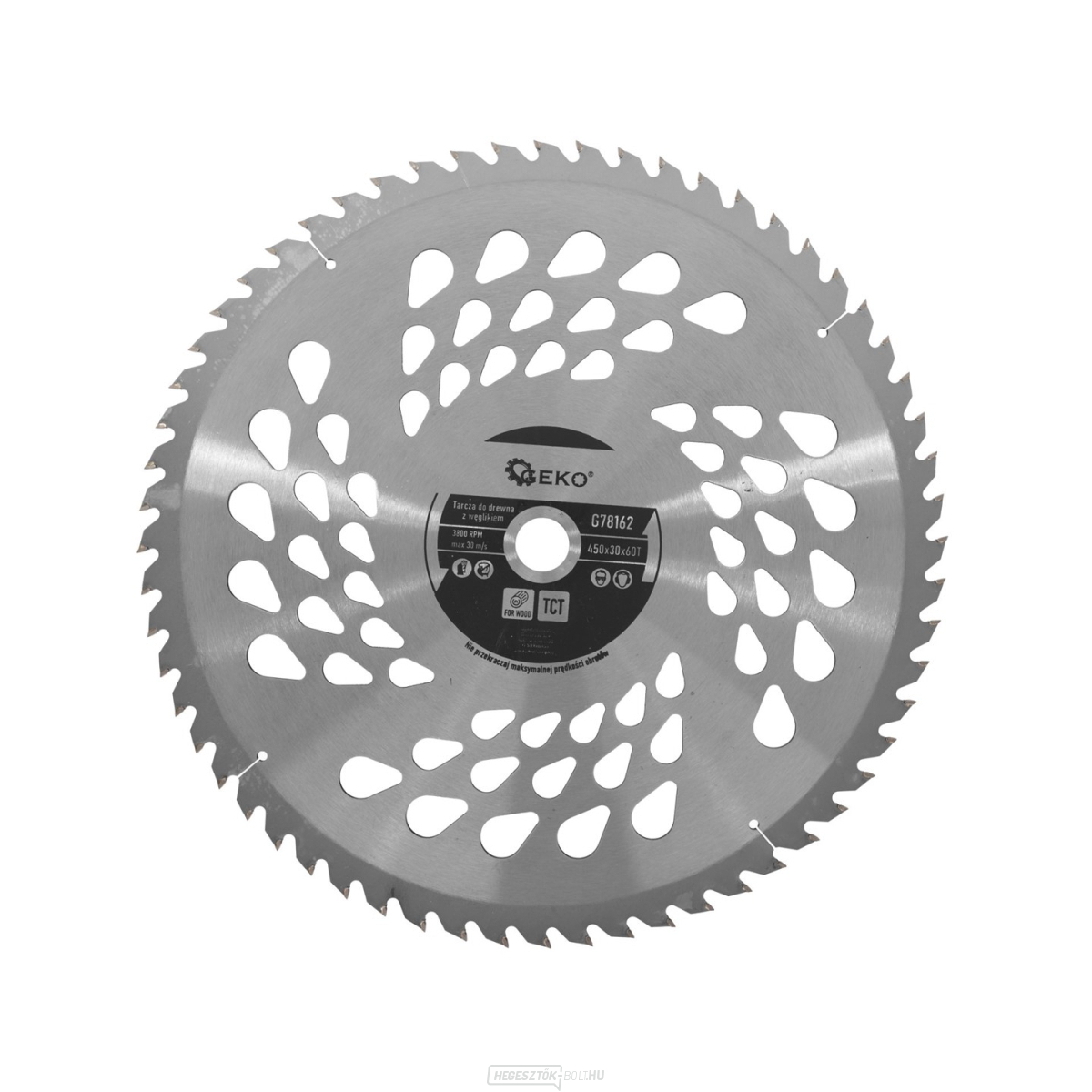 Fűrészlap fához GEKO, 450x30 mm, 60T Fűrészlap fához GEKO, 450x30 mm, 60T gallery main image