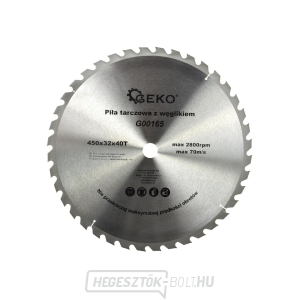Fűrészlap videó GEKO, 450x32x40T Fűrészlap videó GEKO, 450x32x40T gallery main image