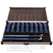 GEKO eszterga kések, 11 db-os készlet, 8x8mm, bőröndben tárolva Előnézet 