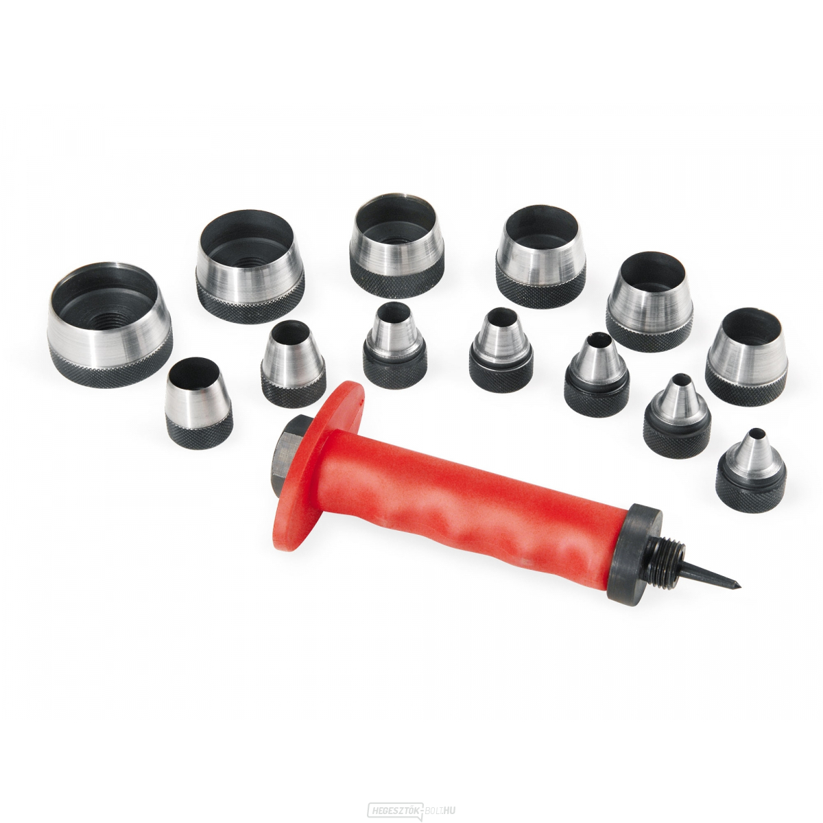 Lyukasztó, 13 darabos készlet, 5-35 mm-esek