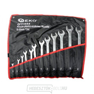 Hajlított laposfejű csavarkulcsok, 12-es készlet, 6-32mm GEKO Hajlított laposfejű csavarkulcsok, 12-es készlet, 6-32mm GEKO gallery main image