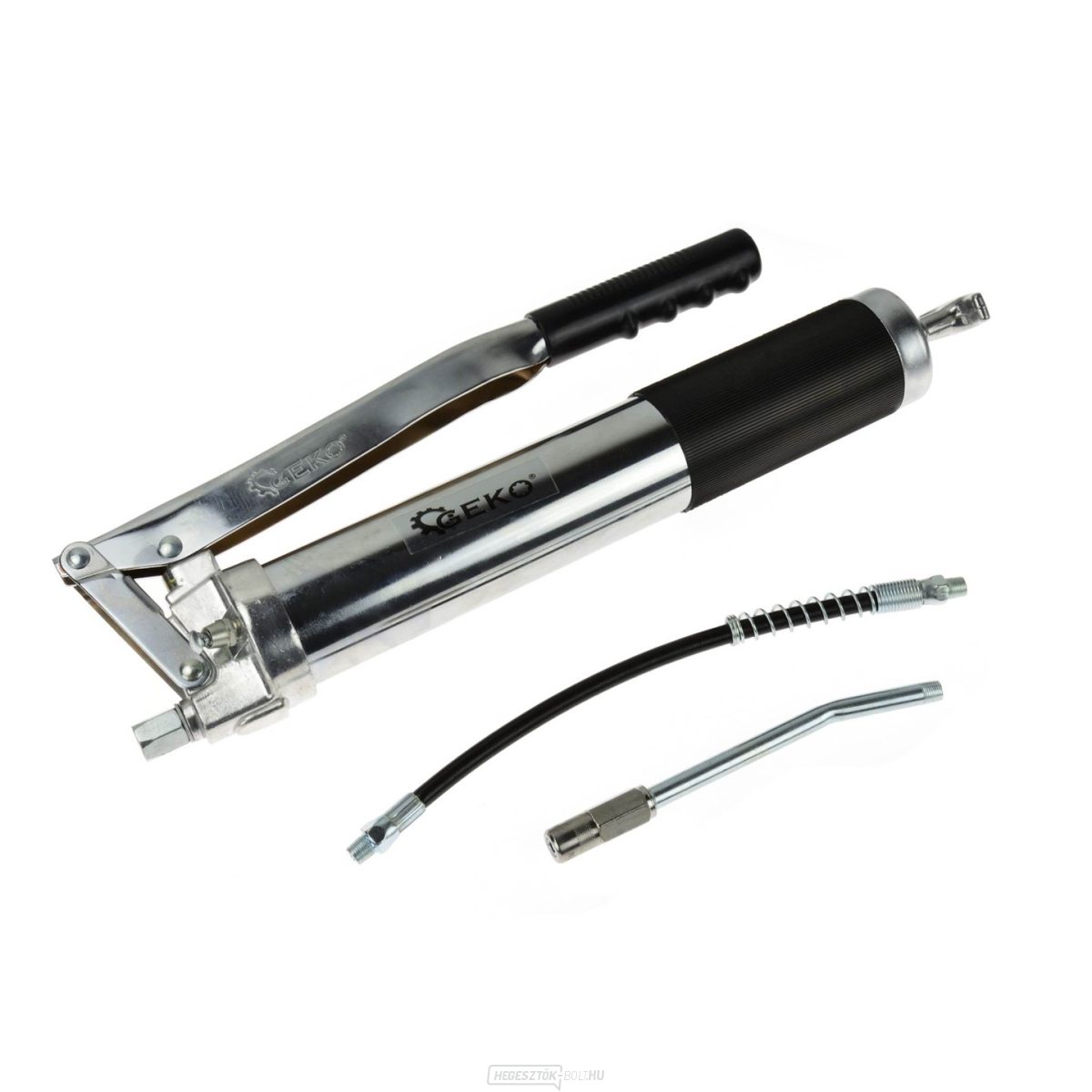 Kézi zsírzópisztoly PROFI + tartozékok, 600 ml GEKO