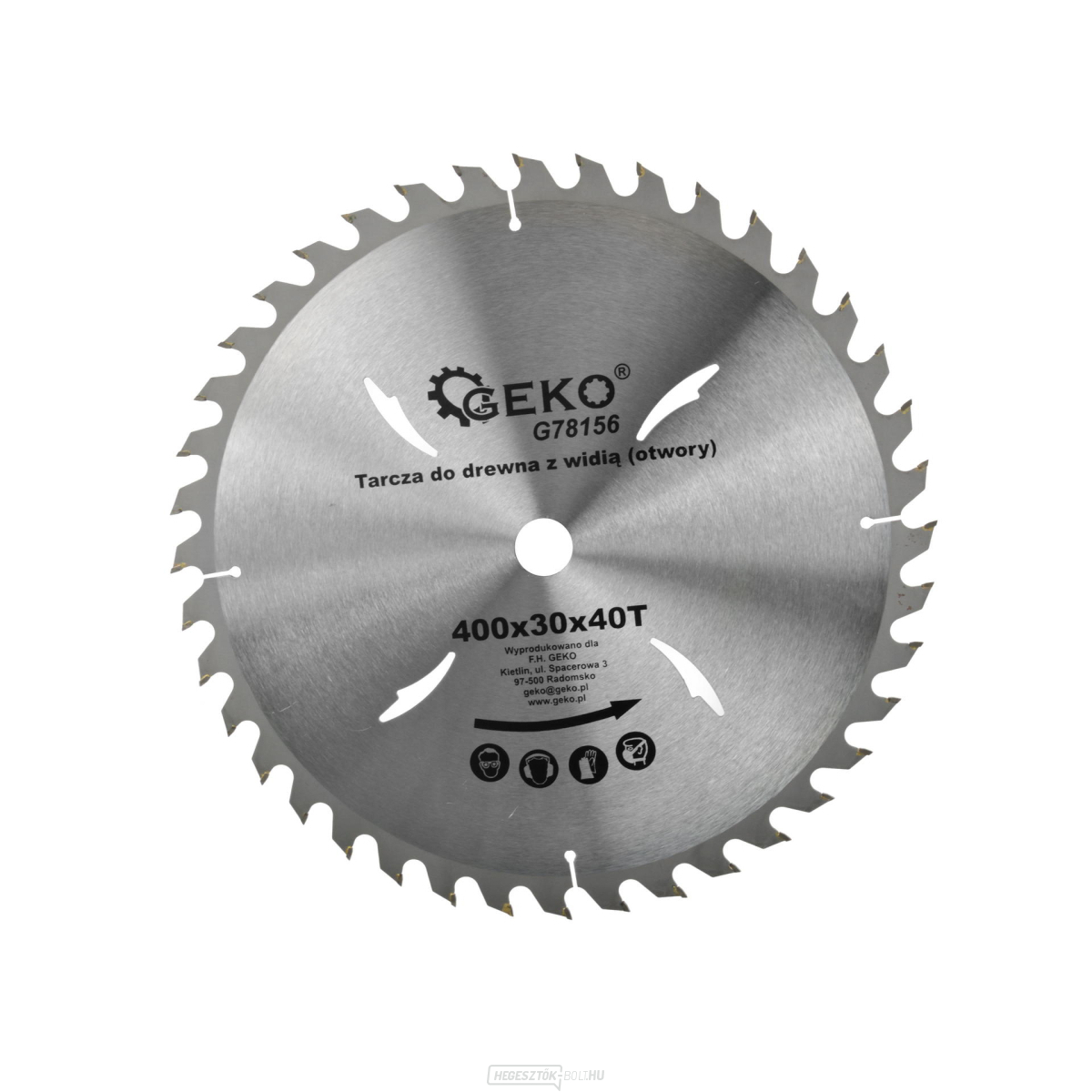 Fűrészlap fához GEKO, 400x30 mm, 40T