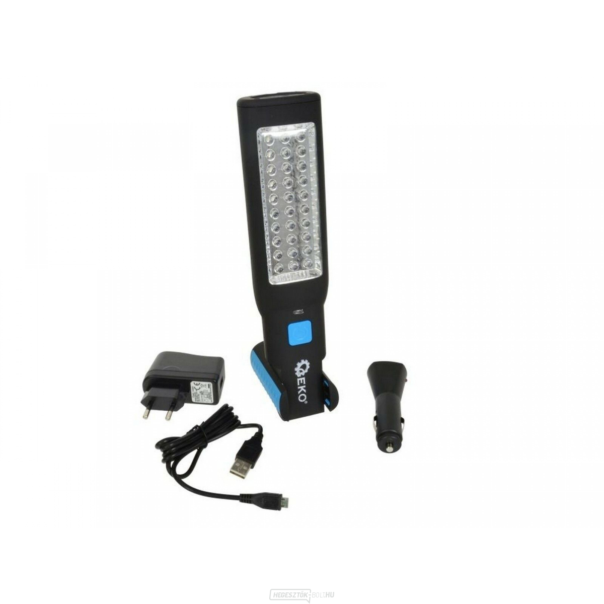 Műhelylámpa 30 + 7LED 1800mah 230V/12V GEKO