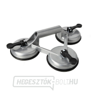 Üveg tapadókorongos tartó 3x115mm alumínium (16) Előnézet 