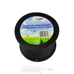 GEKO fűnyíró húr, 2,4mmx300m, hullámos profil GEKO fűnyíró húr, 2,4mmx300m, hullámos profil gallery main image
