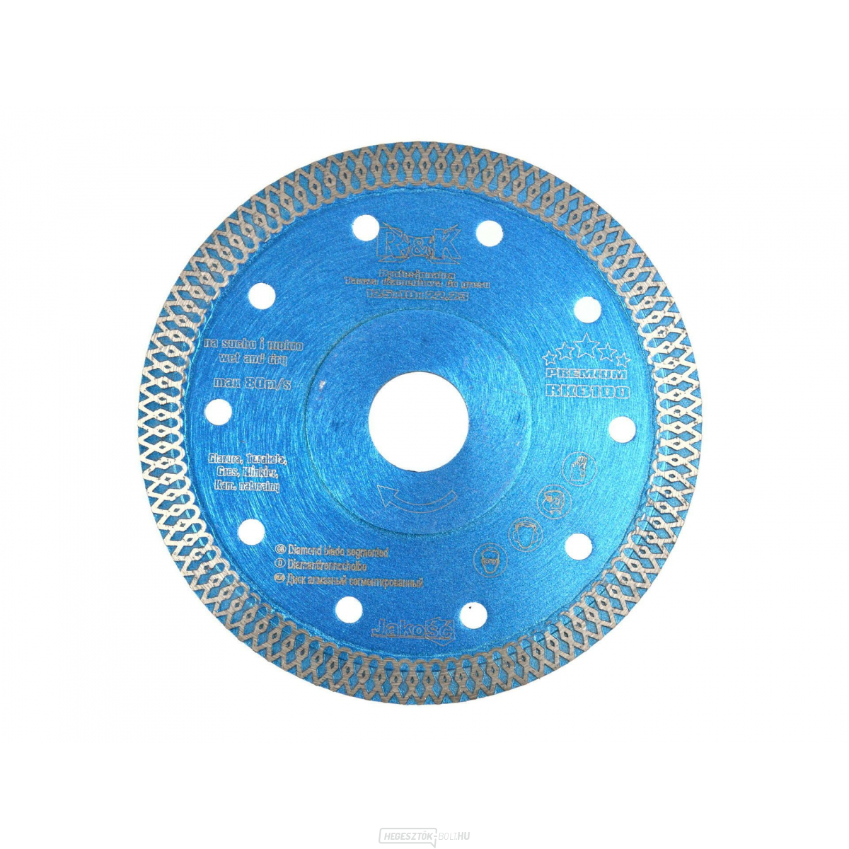 Gyémánt préselt tárcsa GEKO 125 x 10 x 22,23 mm