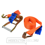 Rögzítő heveder ERGO kilincsművel és GEKO kampóval, 6m/5T/50mm Rögzítő heveder ERGO kilincsművel és GEKO kampóval, 6m/5T/50mm gallery main image