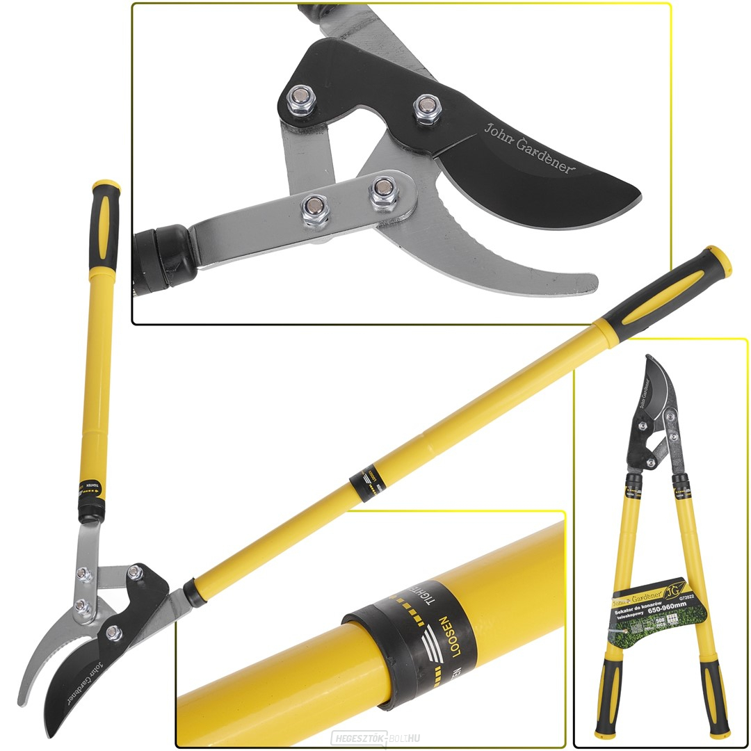 GEKO teleszkópos csuklós ágolló, 675-1025mm