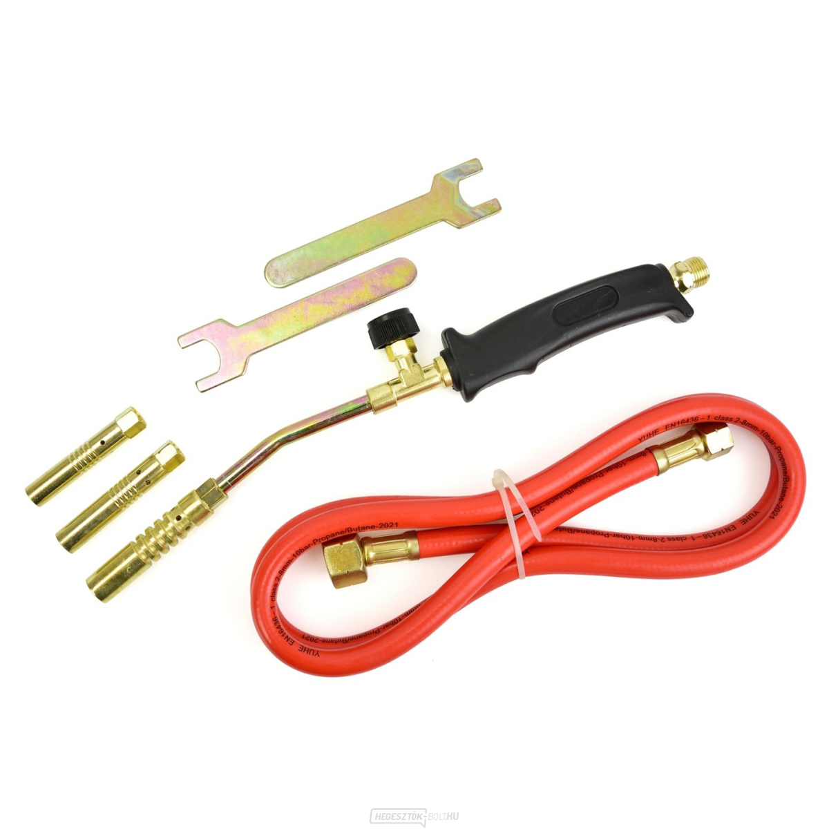 GEKO gázégő, 3 vég 13,15,17mm, tömlő 1,5m