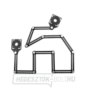 GEKO többcélú, tizenkét darabos összecsukható vonalzó Előnézet 