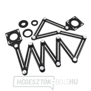 Többcélú, tizenkét részes összecsukható vonalzó GEKO Többcélú, tizenkét részes összecsukható vonalzó GEKO gallery main image