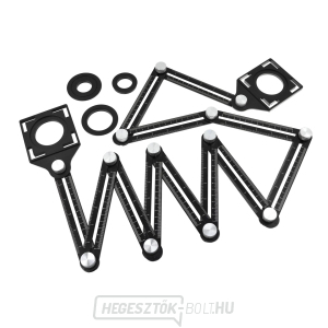 Többcélú, tizenkét részes összecsukható vonalzó GEKO Többcélú, tizenkét részes összecsukható vonalzó GEKO gallery main image