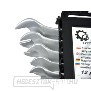 Szatén villáskulcsok 6-22 mm 12 db CRV/CLIP (20) Előnézet 