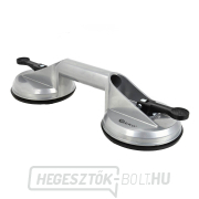 Üveg tapadókorongos tartó 2x115mm alumínium (24) Előnézet 