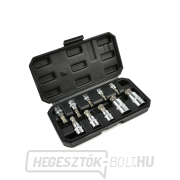 GEKO 1/4”, 3/8”, 1/2”, M4-M18 Torx dugókulcsok, 10 darabos készlet.  Előnézet 