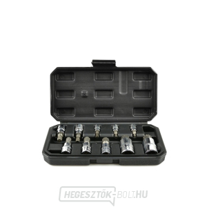 GEKO Torx csatlakozófej 1/4”, 3/8”, 1/2”, M4-M18, 10 db-os készlet