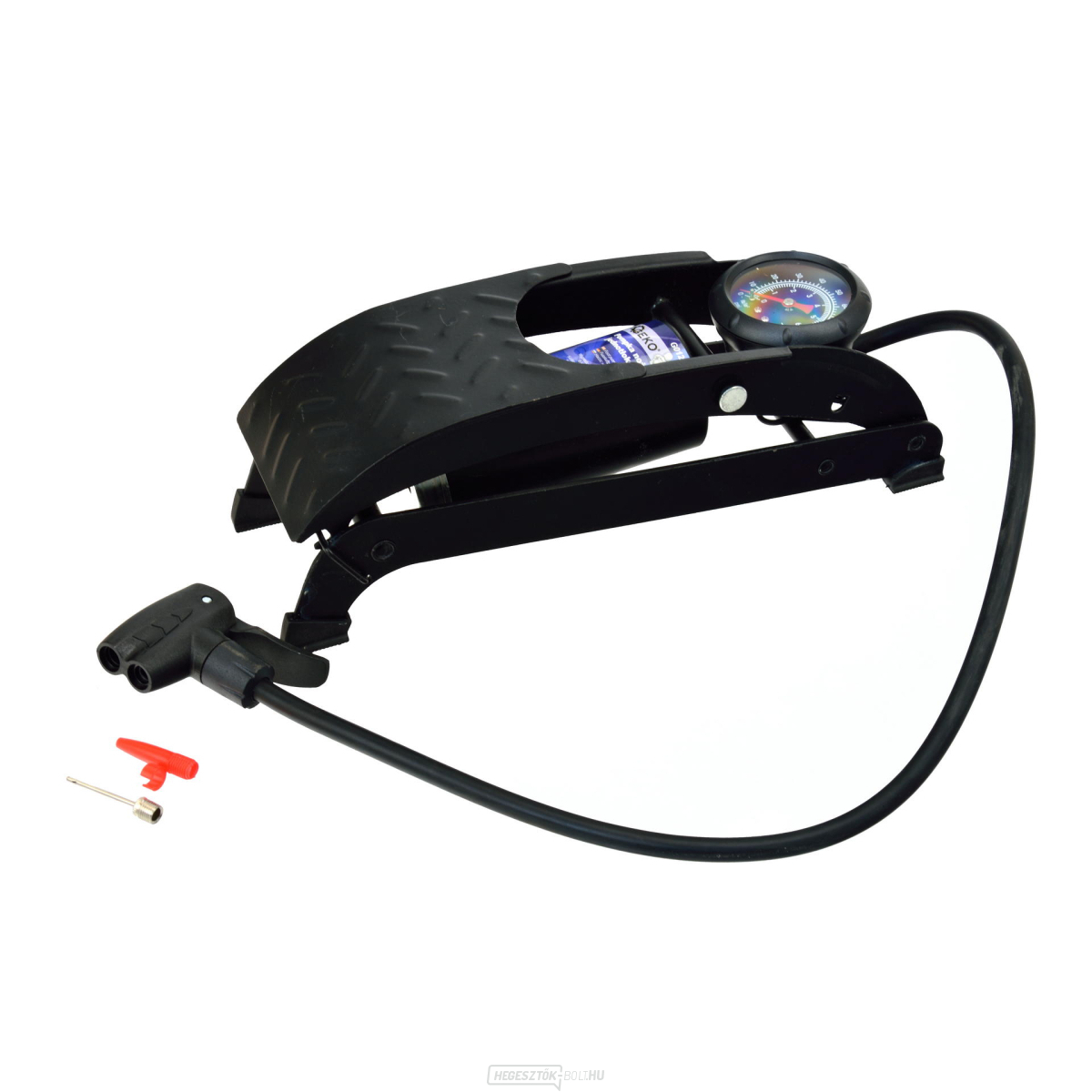 Lábfelfújó egydugattyús manométerrel GEKO Lábfelfújó egydugattyús manométerrel GEKO gallery main image