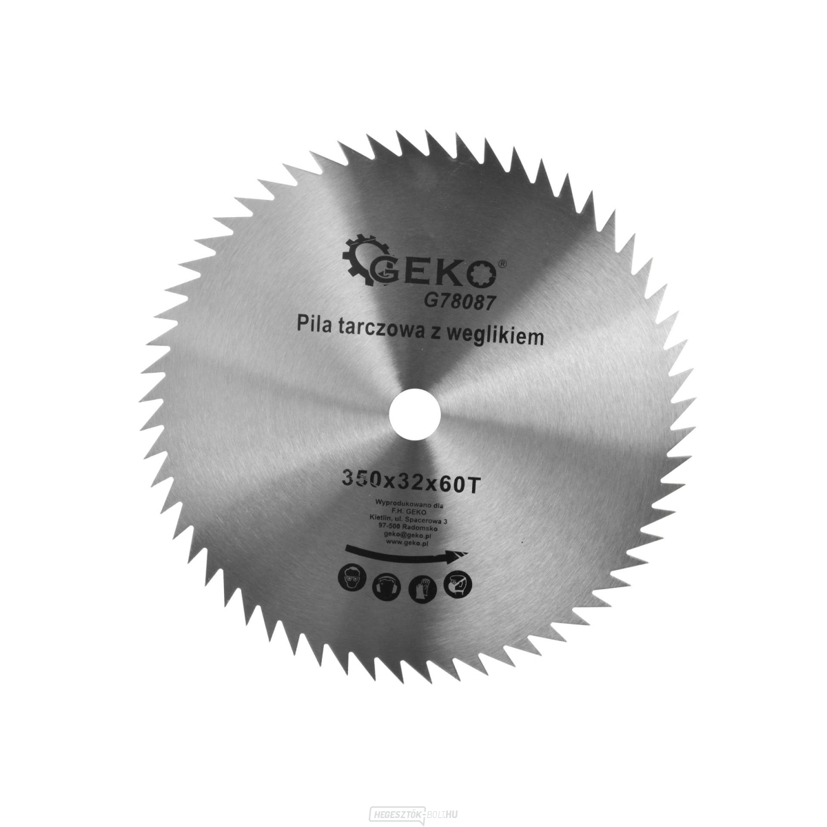 Fűrészlap GEKO, 350x32x60T