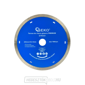 GEKO 200x10x22,2mm teljes kör alakú gyémánt vágótárcsa GEKO 200x10x22,2mm teljes kör alakú gyémánt vágótárcsa gallery main image