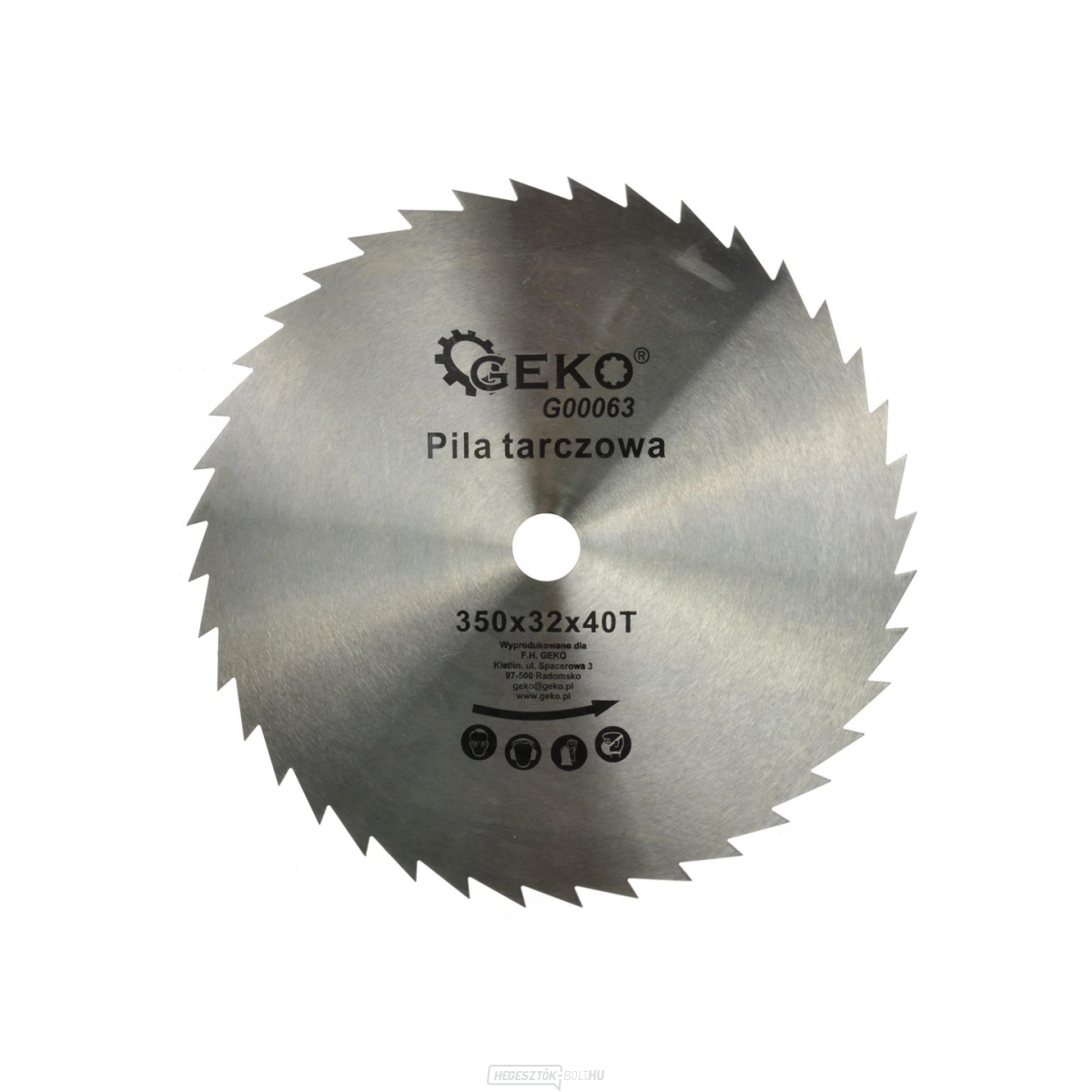 Fűrészlap GEKO, 350x32x40T Fűrészlap GEKO, 350x32x40T gallery main image