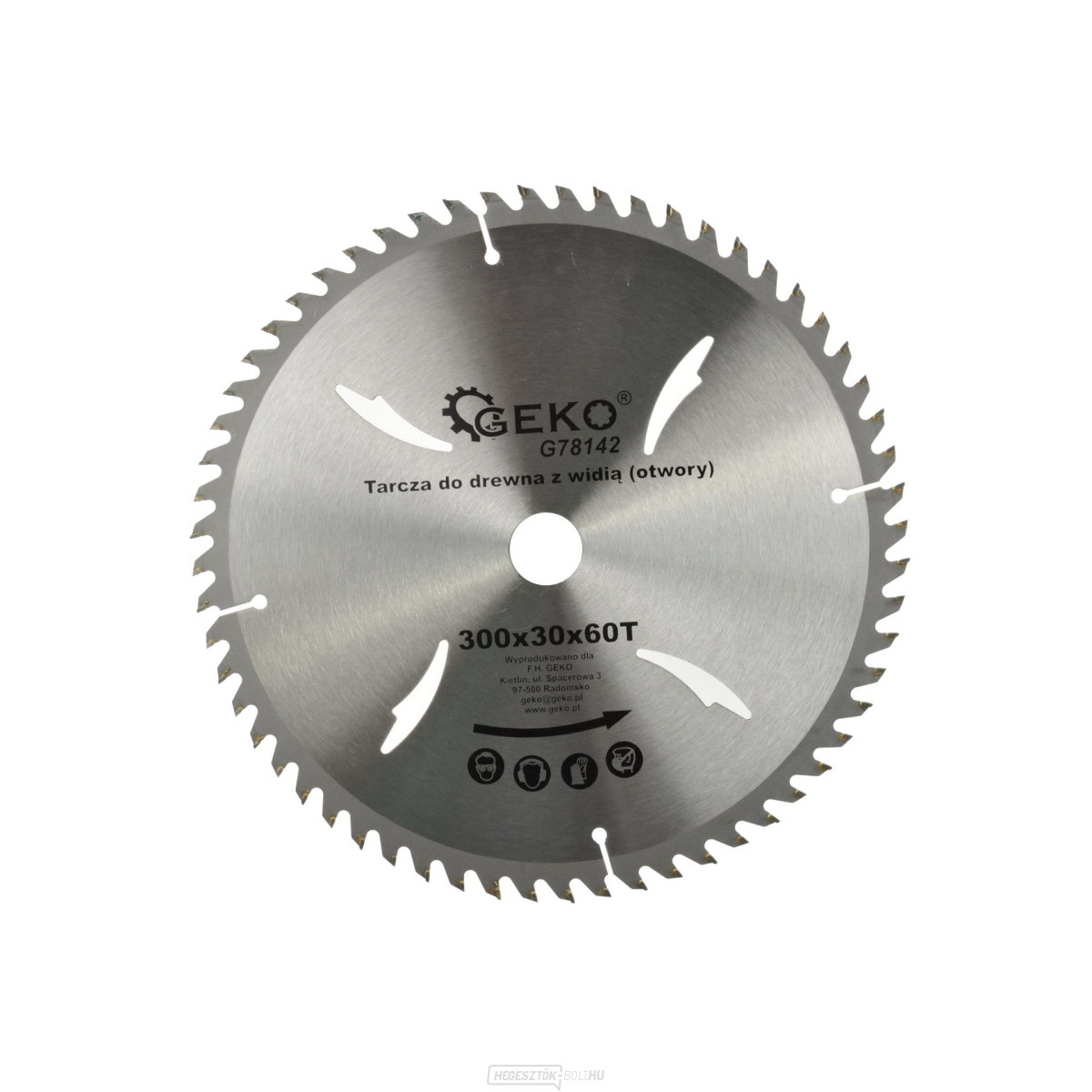 Fűrészlap fához GEKO, 300x30 mm, 60T Fűrészlap fához GEKO, 300x30 mm, 60T gallery main image