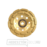 Kétsoros gyémánt csésze csiszolókorong GEKO, 125x5mmxM14  Kétsoros gyémánt csésze csiszolókorong GEKO, 125x5mmxM14  gallery main image