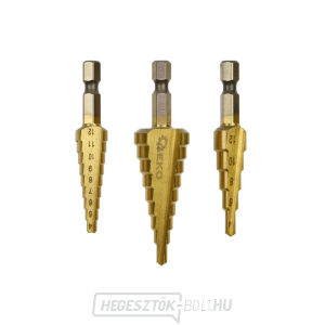 Lépcsős kúpos fúrók GEKO 1/4 Lépcsős kúpos fúrók GEKO 1/4