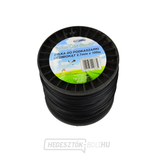 Fűnyíró zsinór fekete, 2,7 mm, 100 m, hétszögletű, nylon GEKO