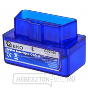 Autodiagnosis ELM 327 bluetooth blue GEKO, Android (ingyenes SX OBD alkalmazás) gallery main image
