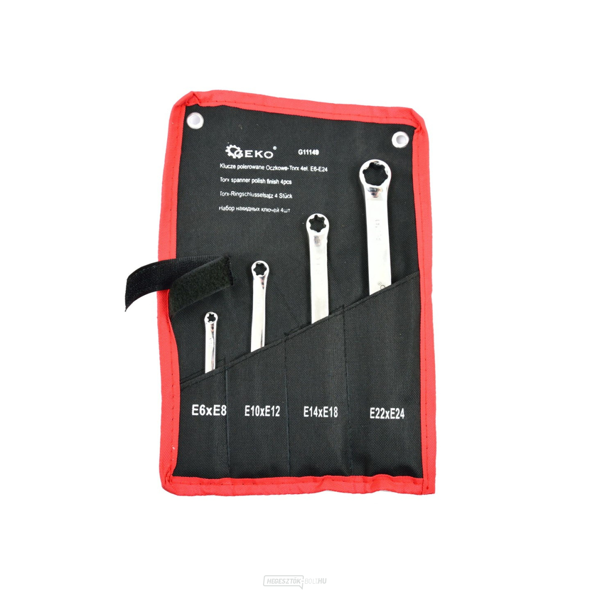 TORX kulcs készlet GEKO, 4 db, E6-E24 