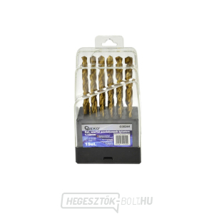 GEKO fémfúró, 19 db-os készlet, 1-10mm, egyenként 0,5mm, polírozott  GEKO fémfúró, 19 db-os készlet, 1-10mm, egyenként 0,5mm, polírozott  gallery main image