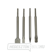 Vésők SDS PLUS GEKO, készlet 4, 250mm:, lapos 20 és 40mm, hegyes, hornyolt  Vésők SDS PLUS GEKO, készlet 4, 250mm:, lapos 20 és 40mm, hegyes, hornyolt  gallery main image