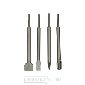 Vésők SDS PLUS GEKO, készlet 4, 250mm:, lapos 20 és 40mm, hegyes, hornyolt Vésők SDS PLUS GEKO, készlet 4, 250mm:, lapos 20 és 40mm, hegyes, hornyolt