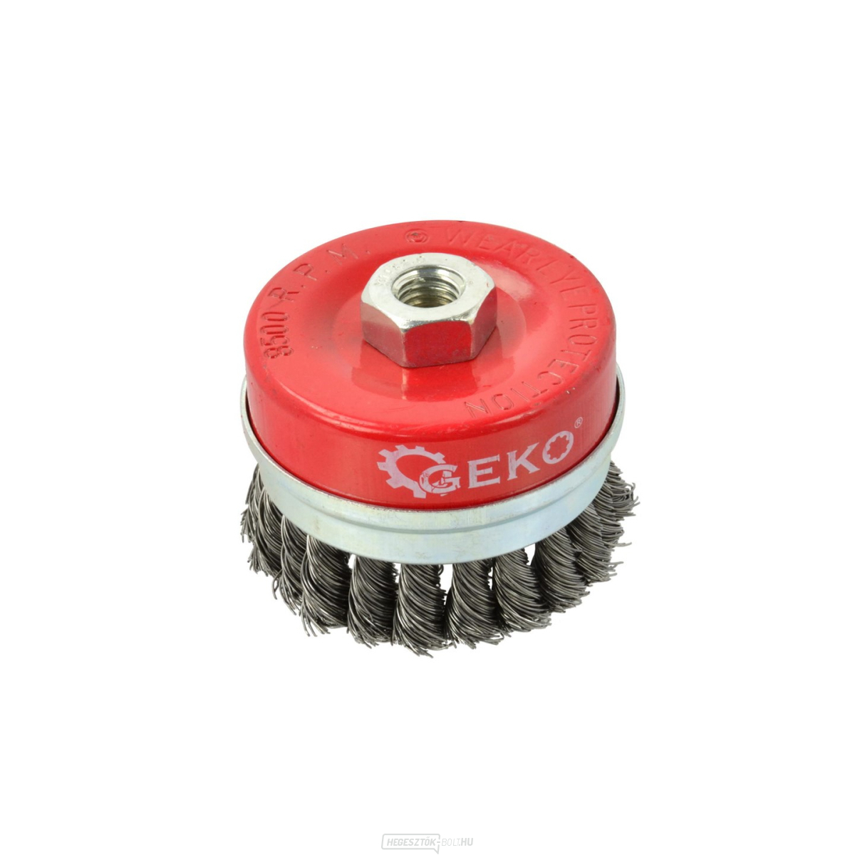 GEKO csészefonatos kefe, 100 mm, M14  GEKO csészefonatos kefe, 100 mm, M14  gallery main image