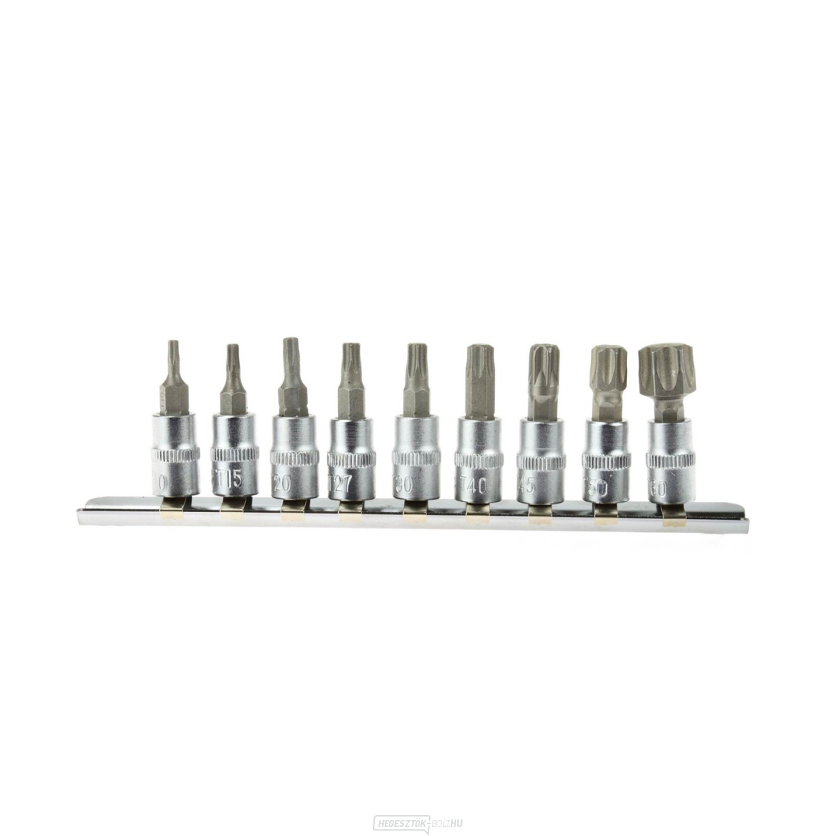 GEKO TORX bitkészlet, 9 db, 1/4", T10-T60 GEKO