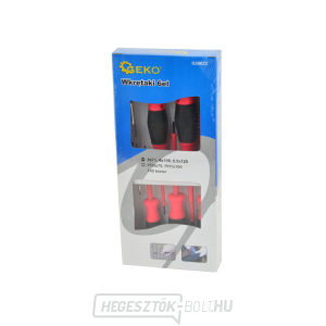 Szigetelt csavarhúzók + GEKO teszter, 6 db-os készlet  Szigetelt csavarhúzók + GEKO teszter, 6 db-os készlet  gallery main image
