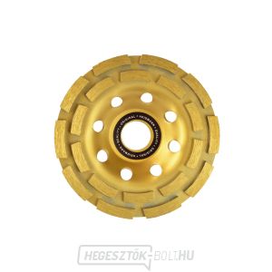 Kétsoros gyémánt csésze csiszolókorong GEKO, 125x5x22,23mm  Kétsoros gyémánt csésze csiszolókorong GEKO, 125x5x22,23mm  gallery main image