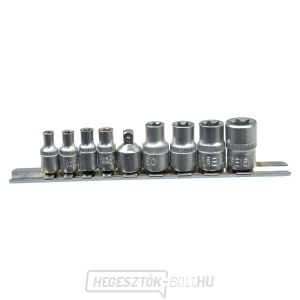 Torx fej készlet GEKO, 9 db, 1/4
