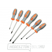 Csavarhúzó, 6 darabos készlet, 3x lapos, 3x Phillips, CrV GEKO Csavarhúzó, 6 darabos készlet, 3x lapos, 3x Phillips, CrV GEKO gallery main image