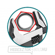 Állítható villáskulcs TOTAL, 2 az 1-ben, 250 mm, ipari Előnézet 