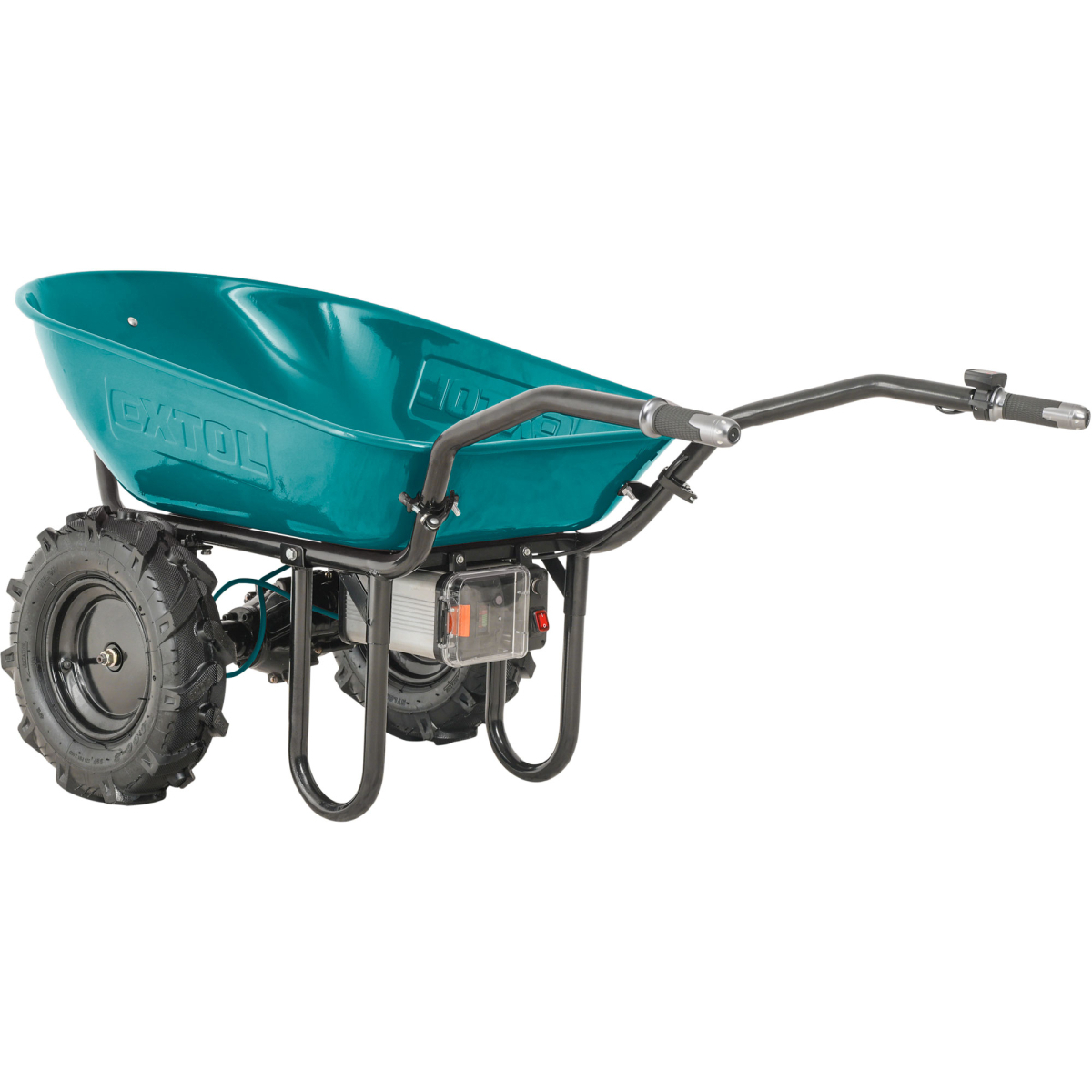 EXTOL INDUSTRIAL kétkerekű, akkumulátoros sebességváltóval, 260kg, 100l, 40V Li-ion, 6000mAh Előnézet 
